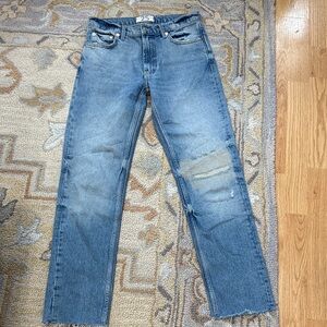We The Free Light Blue Straight Leg Jeans